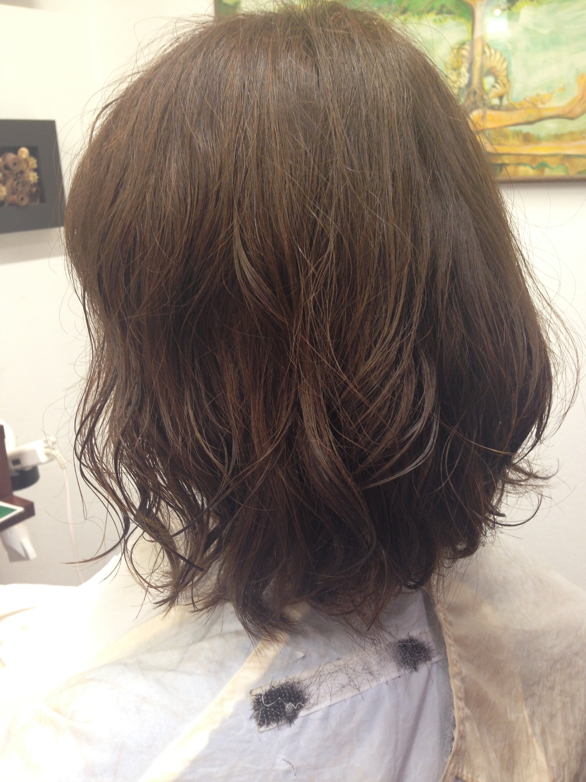 ミディアムゆるふわパーマ 北九州市八幡西区でヘッドスパを行う美容室 Hair Make Calm